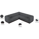  Manufacturer Color_Grey -- Quinn 101" Grey Chenille Fabric Upholstered 5 pc Modular Sectional IMAGE 15