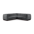  Manufacturer Color_Grey -- Quinn 101" Grey Chenille Fabric Upholstered 5 pc Modular Sectional IMAGE 1