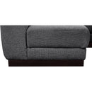  Manufacturer Color_Grey -- Quinn 133" Grey Chenille Fabric Upholstered 6 pc Modular Sectional IMAGE 14