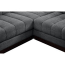  Manufacturer Color_Grey -- Quinn 133" Grey Chenille Fabric Upholstered 6 pc Modular Sectional IMAGE 17