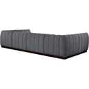  Manufacturer Color_Grey -- Quinn 133" Grey Chenille Fabric Upholstered 6 pc Modular Sectional IMAGE 6