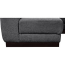Meridian Quinn Grey Chenille Fabric Modular Sectional IMAGE 11
