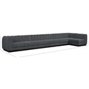  Manufacturer Color_Grey -- Quinn 197" Grey Chenille Fabric Upholstered 7 pc Modular Sectional IMAGE 17