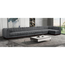  Manufacturer Color_Grey -- Quinn 197" Grey Chenille Fabric Upholstered 7 pc Modular Sectional IMAGE 2