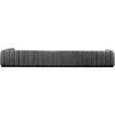 Meridian Quinn Grey Chenille Fabric Modular Sectional IMAGE 3