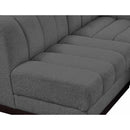  Manufacturer Color_Grey -- Quinn 197" Grey Chenille Fabric Upholstered 8 pc Modular Sectional IMAGE 15