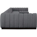  Manufacturer Color_Grey -- Quinn 197" Grey Chenille Fabric Upholstered 8 pc Modular Sectional IMAGE 7