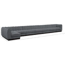  Manufacturer Color_Grey -- Quinn 229" Grey Chenille Fabric Upholstered 8 pc Modular Sectional IMAGE 17
