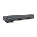 Manufacturer Color_Grey -- Quinn 229" Grey Chenille Fabric Upholstered 8 pc Modular Sectional IMAGE 1