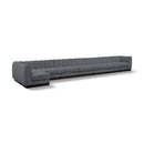  Manufacturer Color_Grey -- Quinn 229" Grey Chenille Fabric Upholstered 8 pc Modular Sectional IMAGE 1