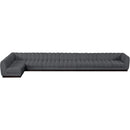  Manufacturer Color_Grey -- Quinn 229" Grey Chenille Fabric Upholstered 8 pc Modular Sectional IMAGE 5
