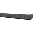 Meridian Quinn Grey Chenille Fabric Modular Sectional IMAGE 6