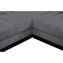  Manufacturer Color_Grey -- Quinn 133" Grey Chenille Fabric Upholstered 8 pc Modular Sectional IMAGE 13