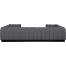  Manufacturer Color_Grey -- Quinn 133" Grey Chenille Fabric Upholstered 8 pc Modular Sectional IMAGE 3