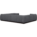  Manufacturer Color_Grey -- Quinn 133" Grey Chenille Fabric Upholstered 8 pc Modular Sectional IMAGE 6