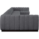  Manufacturer Color_Grey -- Quinn 229" Grey Chenille Fabric Upholstered 9 pc Modular Sectional IMAGE 7