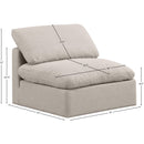  Manufacturer Color_Beige -- Meridian Indulge Stationary Fabric Chair IMAGE 8
