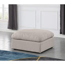  Manufacturer Color_Beige -- Meridian Indulge Fabric Ottoman IMAGE 2