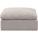  Manufacturer Color_Beige -- Meridian Indulge Fabric Ottoman IMAGE 3