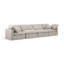  Manufacturer Color_Beige -- Meridian Indulge Stationary Fabric Sofa IMAGE 1