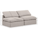 Manufacturer Color_Beige -- Meridian Indulge Stationary Fabric Sofa IMAGE 7