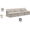  Manufacturer Color_Beige -- Meridian Indulge Stationary Fabric Sofa IMAGE 8