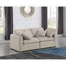  Manufacturer Color_Beige -- Meridian Indulge Stationary Fabric Sofa IMAGE 2