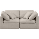  Manufacturer Color_Beige -- Meridian Indulge Stationary Fabric Sofa IMAGE 4