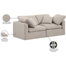  Manufacturer Color_Beige -- Meridian Indulge Stationary Fabric Sofa IMAGE 9