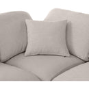  Manufacturer Color_Beige -- Meridian Indulge Fabric 4 pc Sectional IMAGE 7