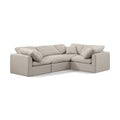  Manufacturer Color_Beige -- Meridian Indulge Fabric 4 pc Sectional IMAGE 1