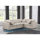  Manufacturer Color_Beige -- Meridian Indulge Fabric 4 pc Sectional IMAGE 2
