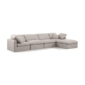  Manufacturer Color_Beige -- Meridian Indulge Fabric 5 pc Sectional IMAGE 1