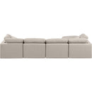  Manufacturer Color_Beige -- Meridian Indulge Fabric 5 pc Sectional IMAGE 3
