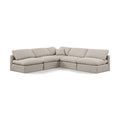  Manufacturer Color_Beige -- Meridian Indulge Fabric 5 pc Sectional IMAGE 1