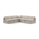  Manufacturer Color_Beige -- Meridian Indulge Fabric 5 pc Sectional IMAGE 1