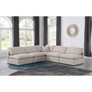  Manufacturer Color_Beige -- Meridian Indulge Fabric 5 pc Sectional IMAGE 2
