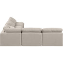  Manufacturer Color_Beige -- Meridian Indulge Fabric 5 pc Sectional IMAGE 5