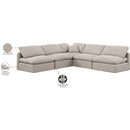 Manufacturer Color_Beige -- Meridian Indulge Fabric 5 pc Sectional IMAGE 9