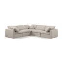  Manufacturer Color_Beige -- Meridian Indulge Fabric 5 pc Sectional IMAGE 1