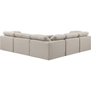  Manufacturer Color_Beige -- Meridian Indulge Fabric 5 pc Sectional IMAGE 3