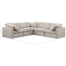  Manufacturer Color_Beige -- Meridian Indulge Fabric 5 pc Sectional IMAGE 9