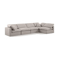  Manufacturer Color_Beige -- Meridian Indulge Fabric 5 pc Sectional IMAGE 1