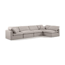  Manufacturer Color_Beige -- Meridian Indulge Fabric 5 pc Sectional IMAGE 1