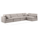  Manufacturer Color_Beige -- Meridian Indulge Fabric 5 pc Sectional IMAGE 9