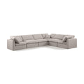  Manufacturer Color_Beige -- Meridian Indulge Fabric 6 pc Sectional IMAGE 1