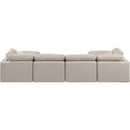  Manufacturer Color_Beige -- Meridian Indulge Fabric 6 pc Sectional IMAGE 3