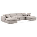  Manufacturer Color_Beige -- Meridian Indulge Fabric 6 pc Sectional IMAGE 8