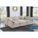  Manufacturer Color_Beige -- Meridian Indulge Fabric 6 pc Sectional IMAGE 2