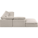  Manufacturer Color_Beige -- Meridian Indulge Fabric 6 pc Sectional IMAGE 5
